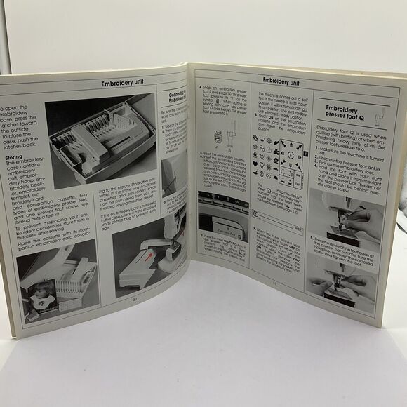 Husqvarna Viking 1250 Sewing Embroidery Machine 1+ Operating Manual •1995 User's - Picture 7 of 8